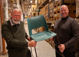 Sverre Hanssen (t.v.) og Håvard Løkaas ser frem til spennende tider med nye NCP, New Comfort Products.