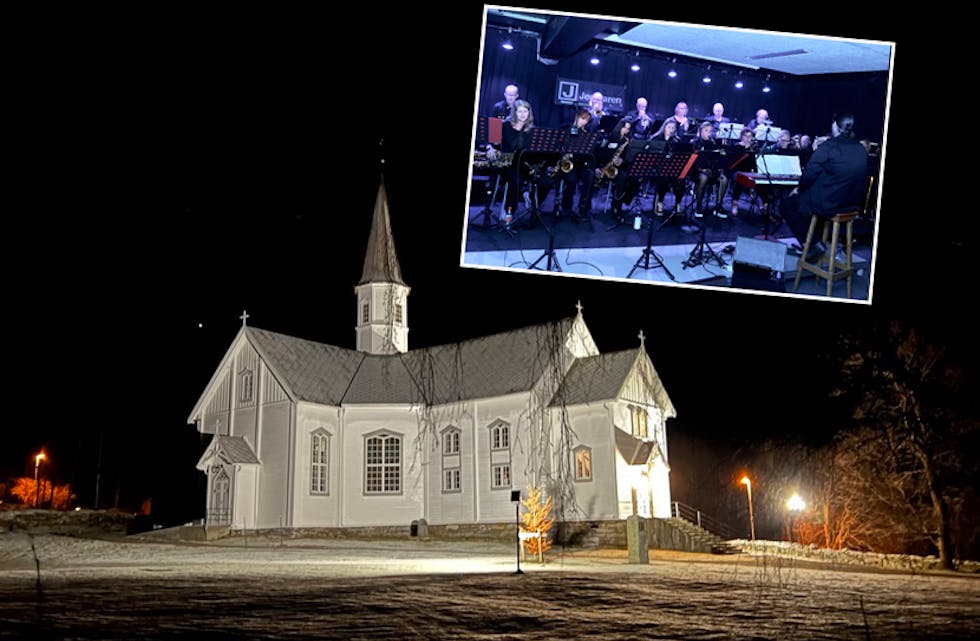 Norsia Storband med gjester har julekonsert i Hemnes kirke lørdag 18. november.